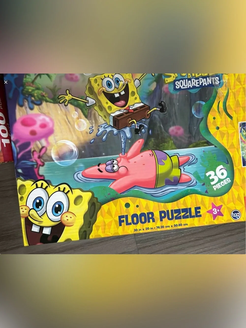 ✨3-set Melissa & Doug Safari, SpongeBob floor Puzzles